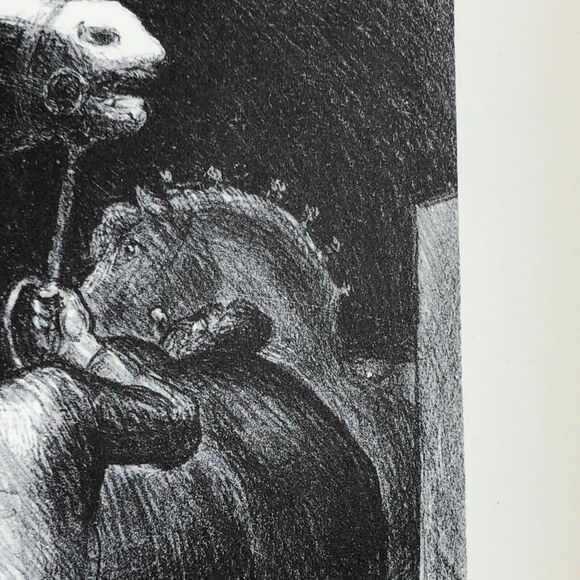 John Steuart Curry Prize Stallions Art 1930s Print Treasury Collection Sketch - Picture 4 of 11